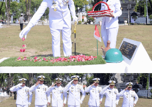 Jelang HUT ke-80 TNI Tahun 2025, Wadan Pasmar 2 Ikuti Ziarah Nasional di TMP 10 Nopember Surabaya