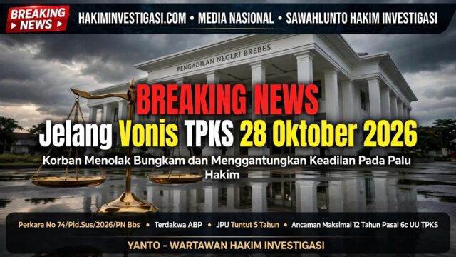 Jelang Vonis Perkara TPKS di PN Brebes, Korban Menolak Bungkam dan Gantungkan Keadilan pada Palu Hakim